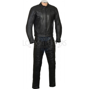 RTX Cruiser Pro Premium Leather Motorcycle 2 Piece Suit Jacket & Trouser Set